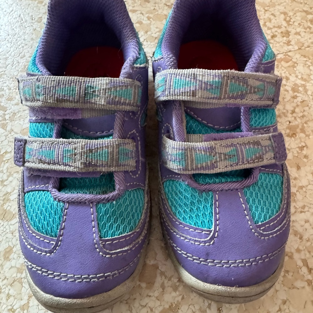 Teva Purple and Blue Sneakers with Velcro Straps